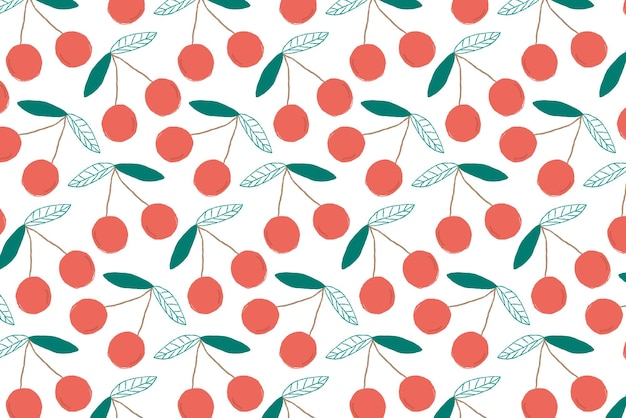 Png patrón de cereza pastel fondo transparente