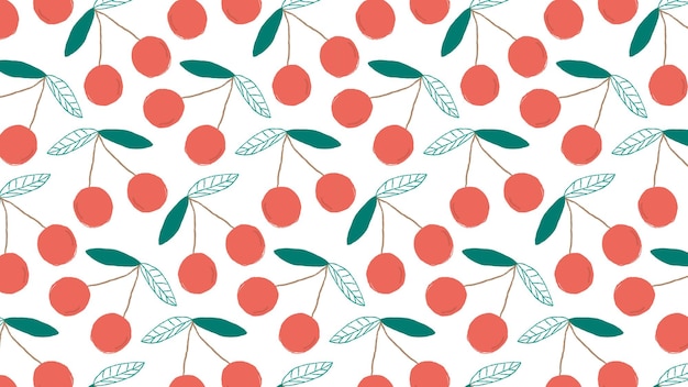 Png patrón de cereza pastel fondo transparente