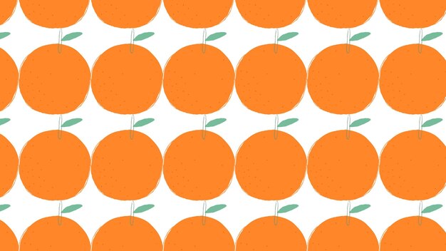 Png patrón de frutas de naranja fondo transparente