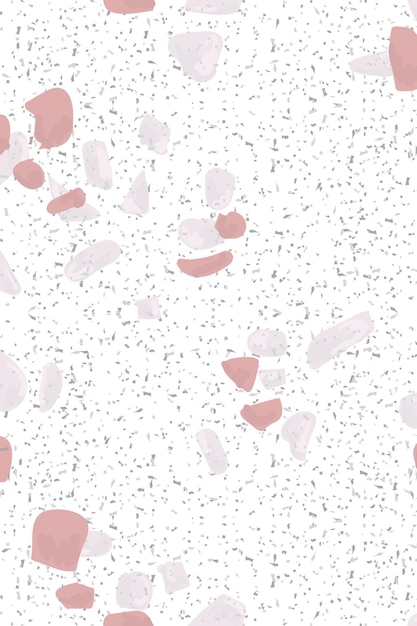 Png patrón de terrazzo rosado pastel fondo transparente