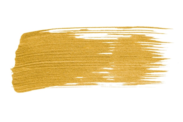 Png pegatina de pincel dorado diseño de lujo fondo transparente