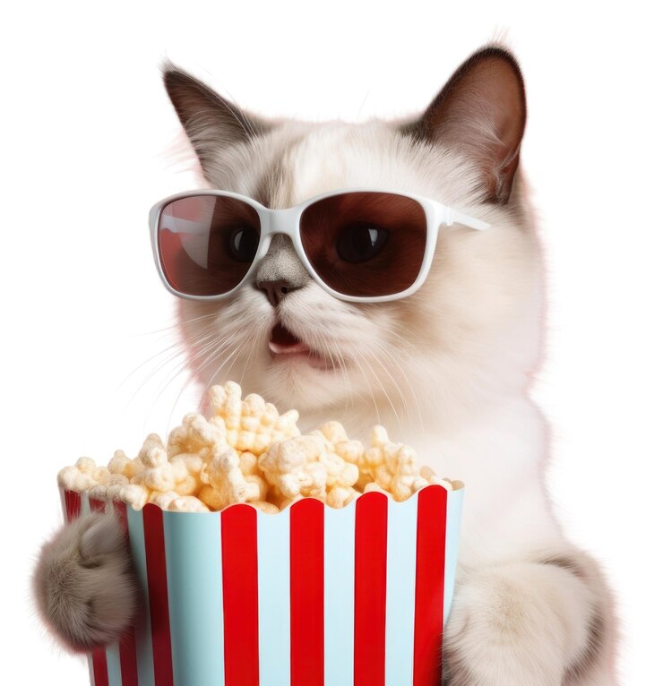 Foto png popcorn óculos de sol mamíferos de estimação