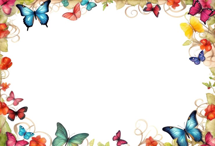 Foto png quadro de borboleta fundos padrão flor ai gerado imagem por rawpixel