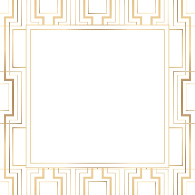 Png-Rahmen Gatsby Art-Deco-Stil auf durchsichtigem Hintergrund