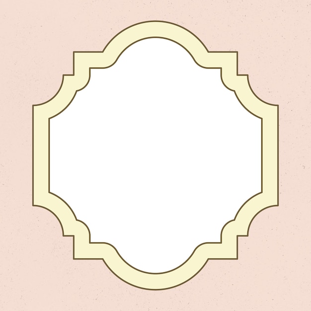 Png-Rahmen im Vintage-Stil auf pastellrosa Hintergrund