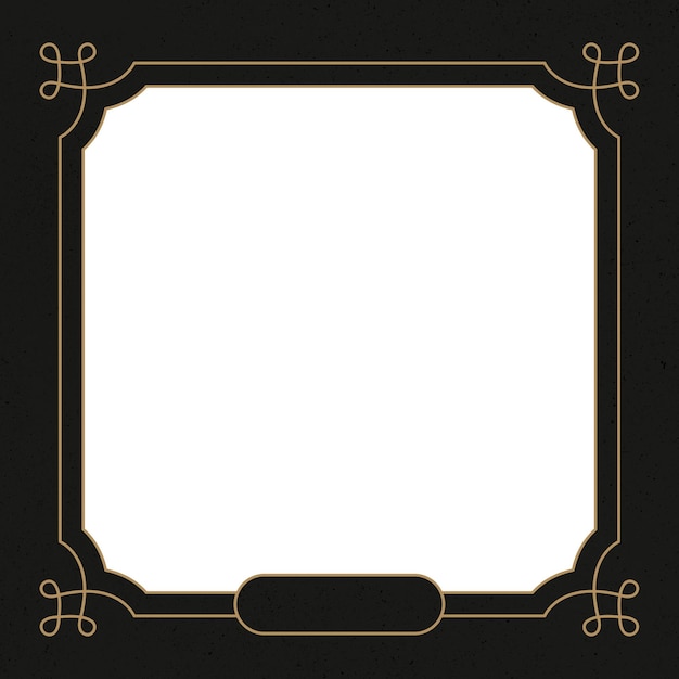 Png-Rahmen mit goldenem Ornament