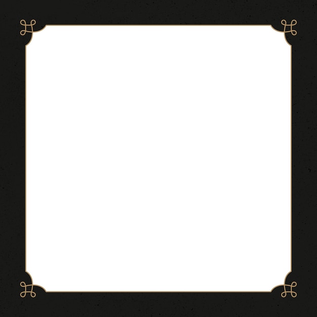 Png-Rahmen mit goldenem Ornament