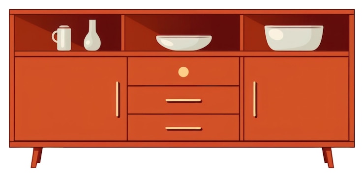 Foto png schublade für sideboard-möbel