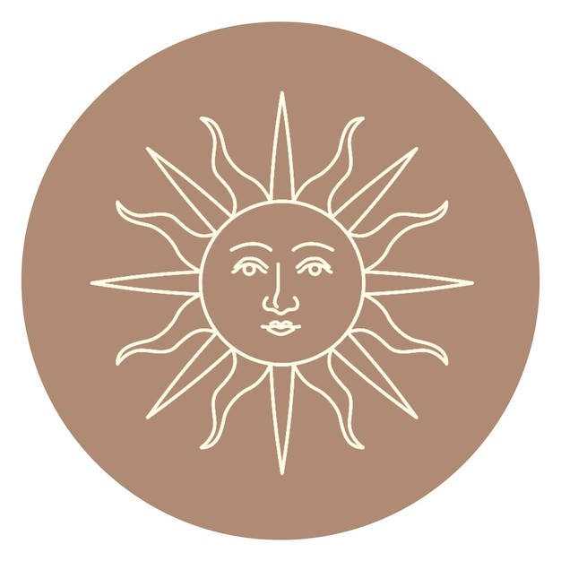PNG Sonne himmlische Linie Kunst IG Geschichte Cover Vorlage transparenter Hintergrund