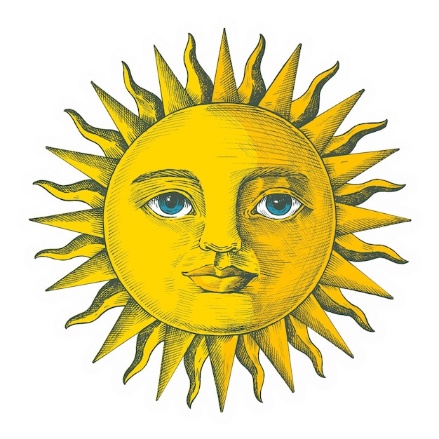 Png-Sonne mit Aufkleber auf dem Gesicht Zeichnung Illustration durchsichtiger Hintergrund