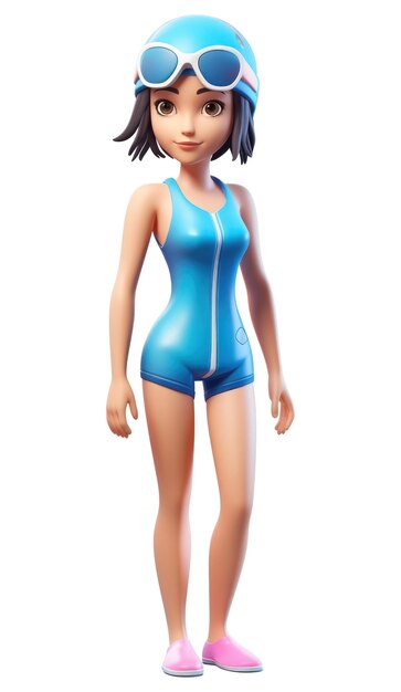 PNG Trajes de baño dibujos animados fondo blanco ejercicio