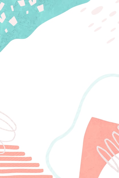 Png-transparenter Hintergrund blau und rosa abstrakt farbenfrohe Doodle-Memphis-Zeichnungen