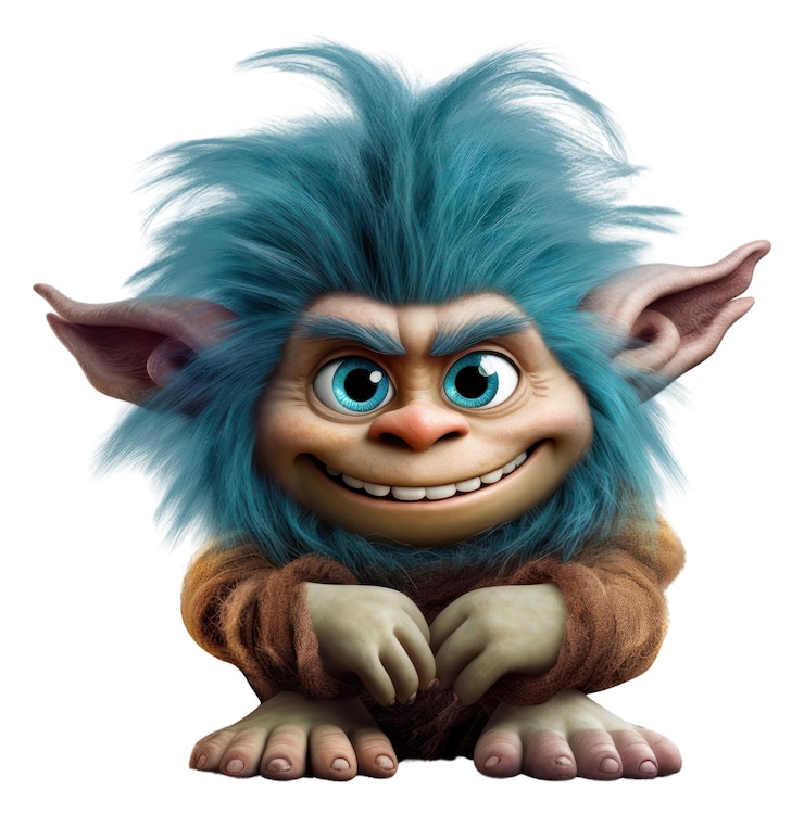Foto png troll zeichentrickfilm säugetier ki generiert bild von rawpixel