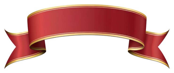 Foto png vector de gradiente de ouro vermelho logotipo de texto do documento da fita