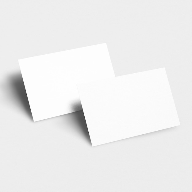 Png-Visitenkarten-Mockup mit durchsichtigem Design