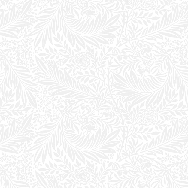 PNG William Morriss Blattmuster Aufkleber Vintage Blumendesign durchsichtiger Hintergrund