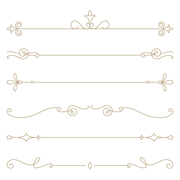 Png-Zierteilgeräte in Gold