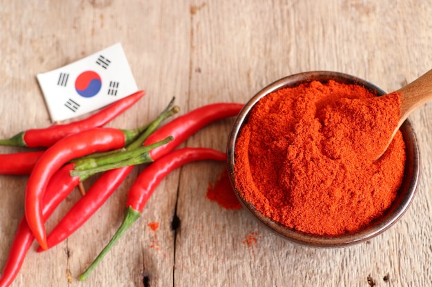 Pó de pimentão vermelho coreano