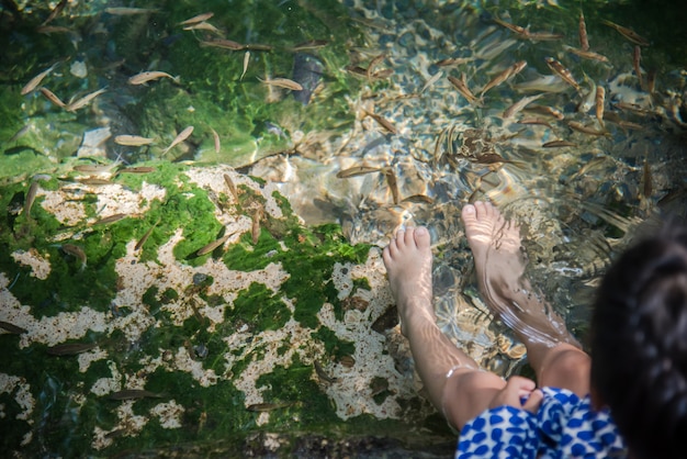 Poços naturais é uma atração turística