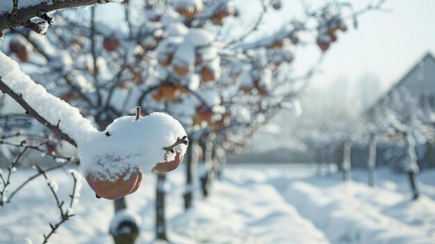 Foto la poda de invierno es esencial para los árboles frutales