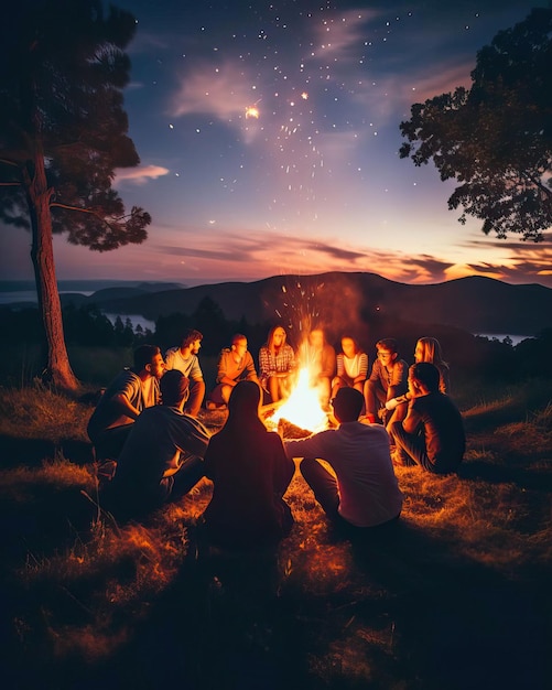 El poder de la amistad en una obra de arte vibrante