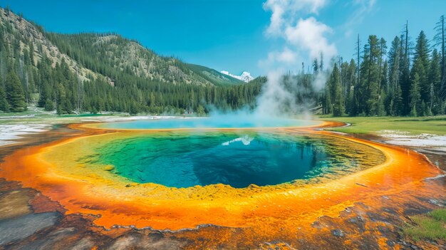 El poder de la danza del geyser de Yellowstone Erupción geotérmica