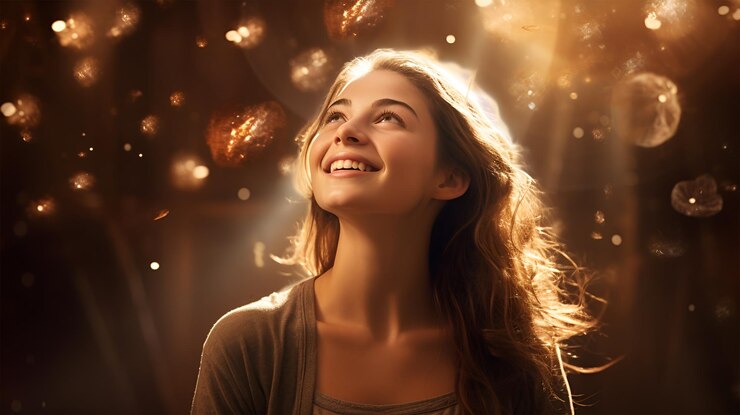 El poder de los pensamientos positivos la ley de la atracción chica feliz
