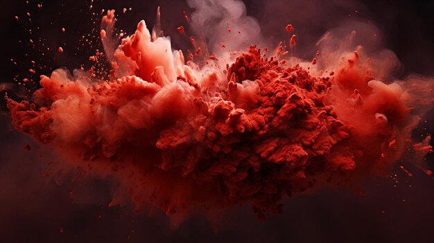 poderosa explosión de fondo de lápiz labial de diseñador de polvo rojo