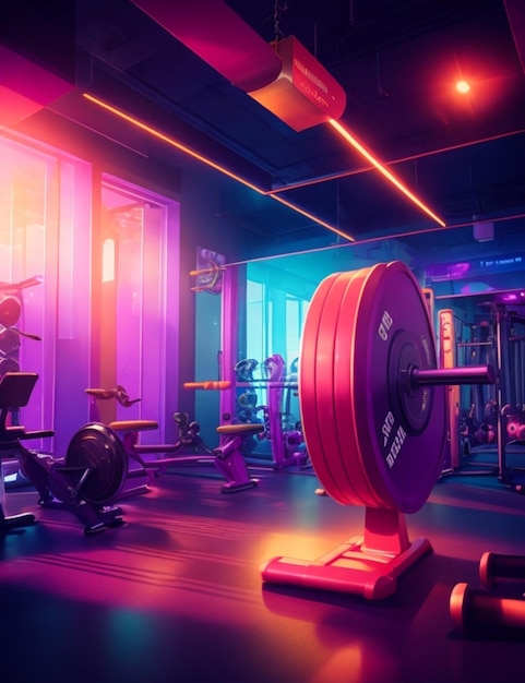 poderoso fondo de gimnasio fitness