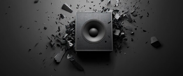 Poderoso impacto de aplastamiento de sonido