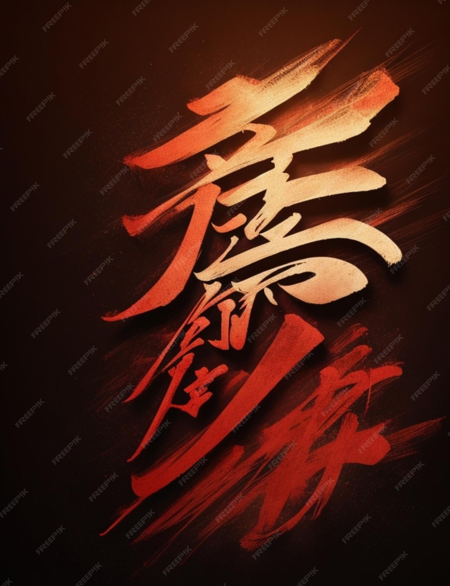 Poderoso papel de parede kanji