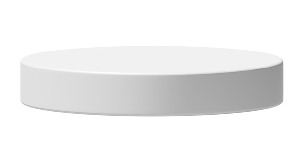 Pódio branco fundo isolado plataforma de palco maquete 3d apresentação exibição stand produto vitrine minimalista pedestal vazio forma geométrica design cosmético estúdio em branco pano de fundo modelo moderno