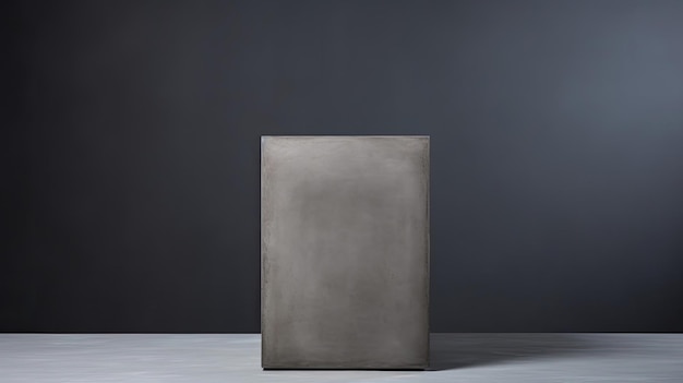 Foto pódio de concreto contemporâneo adequado para decoração minimalista cinza