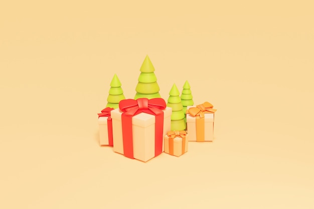 Pódio de natal 3d ou fundo de venda de natal