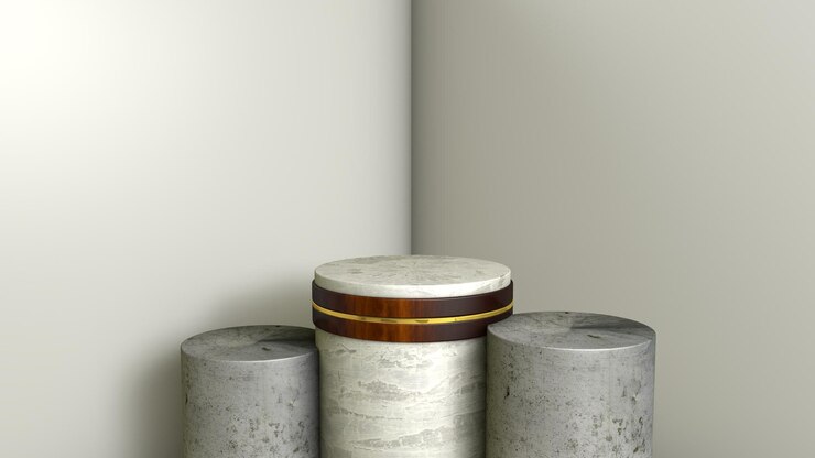 podio de fondo abstracto 3d