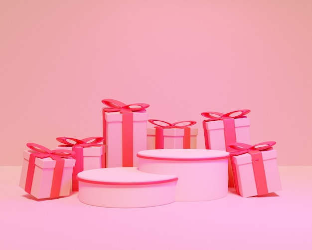 Podio de Navidad modelo 3d