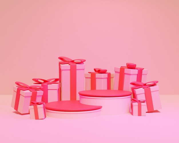 Podio de Navidad modelo 3d