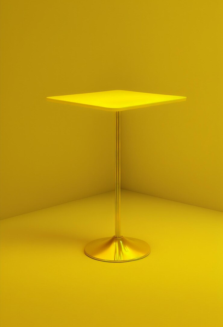 Foto podio para publicidad de productos o menús de restaurantes con un diseño minimalista de fondo colorido