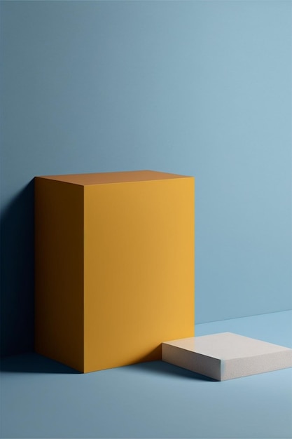 Podio para publicidad de productos o menús de restaurantes diseño minimalista.