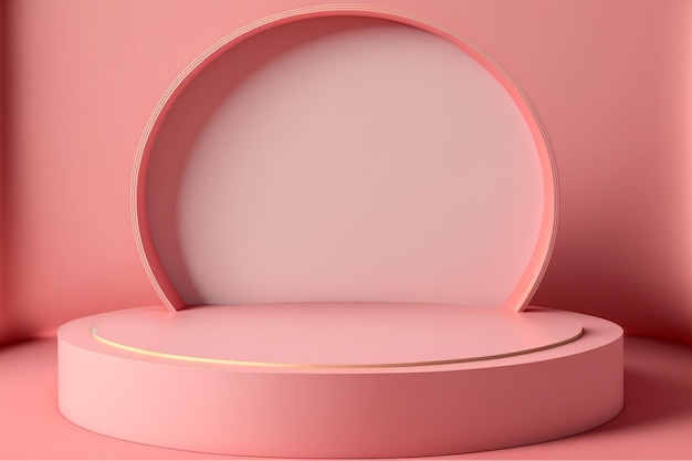 Podio rosa 3d