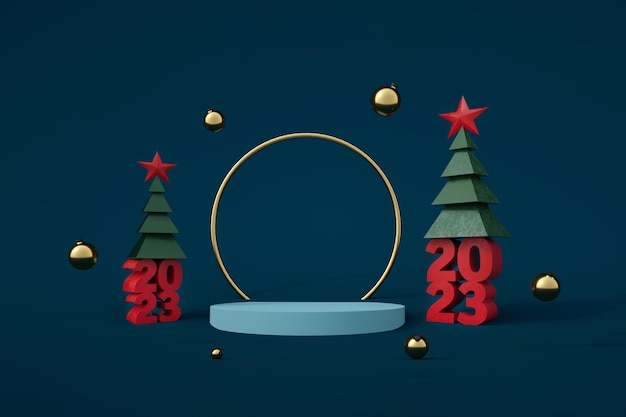 Podium für Weihnachten 2023