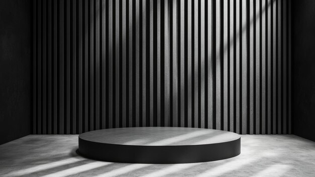 Podium plano abstracto en el fondo creativo