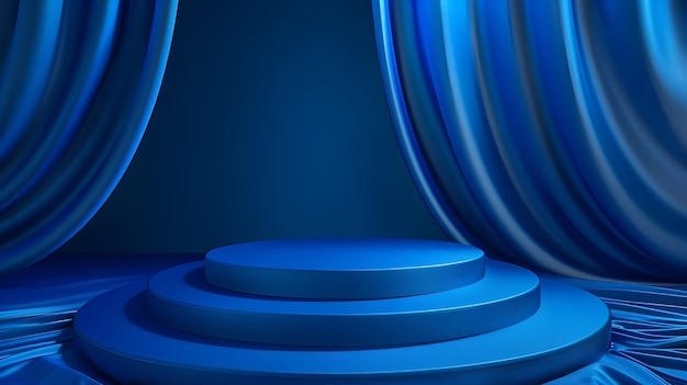 Podium realista en 3D para la exhibición de sus productos Exhibición para mostrar productos cosméticos en una exhibición de pedestal
