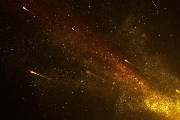 Poeira cósmica e estrelas cintilantes Uma captura em close-up de um céu noturno estrelado