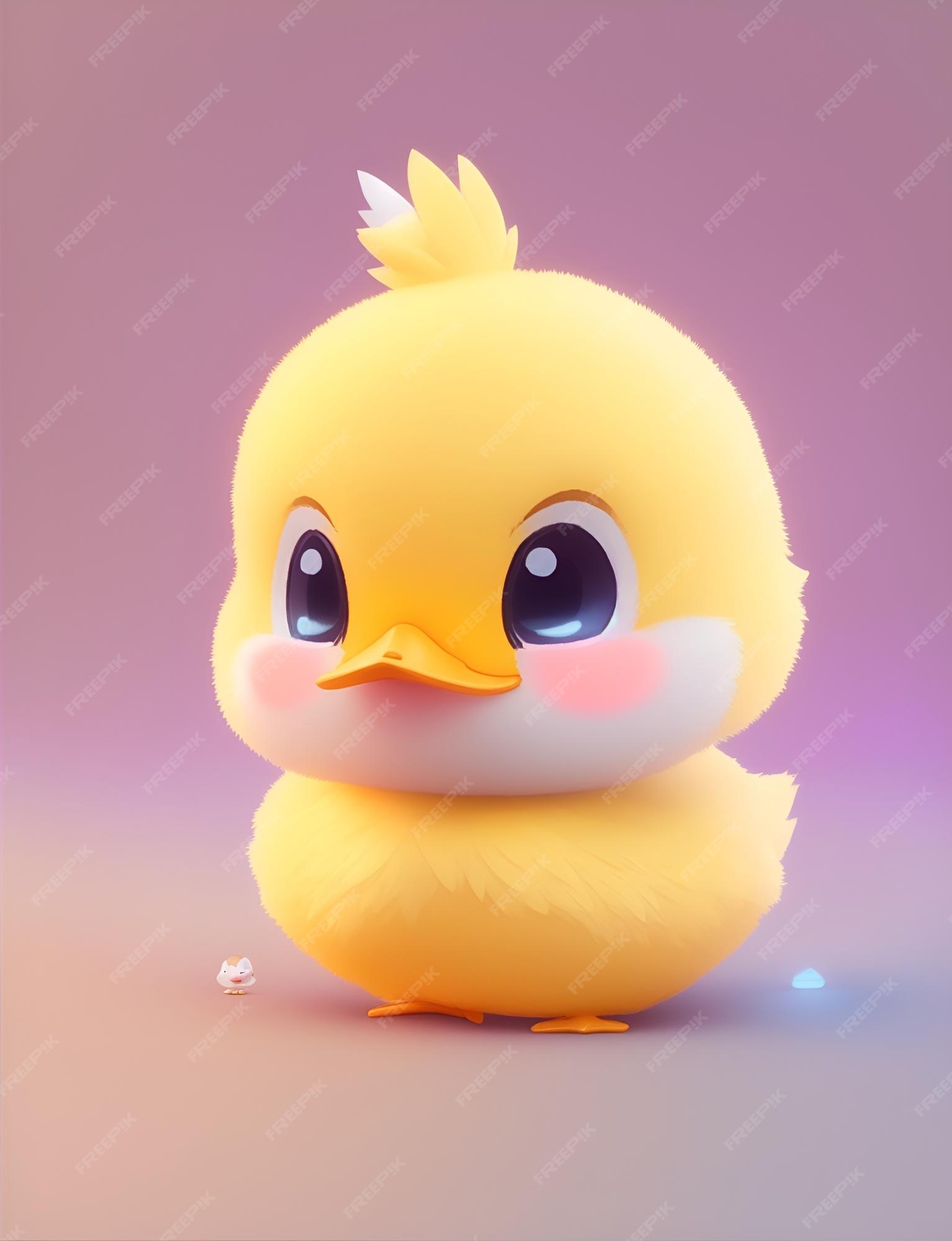 Bonito pato Pokémon do tipo elétrico com olhos vermelhos