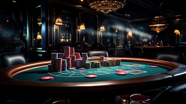 Poker Elegance HighStakes Aufregung im anspruchsvollen Casino-Pokerraum