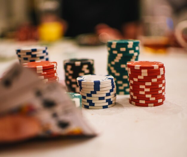 Pokerchips Nahaufnahme