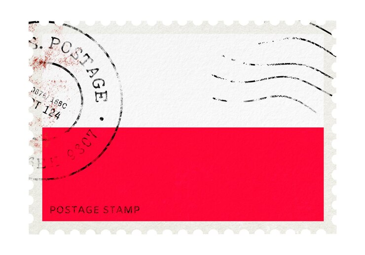 Foto polen png poststempel aufkleber durchsichtiger hintergrund