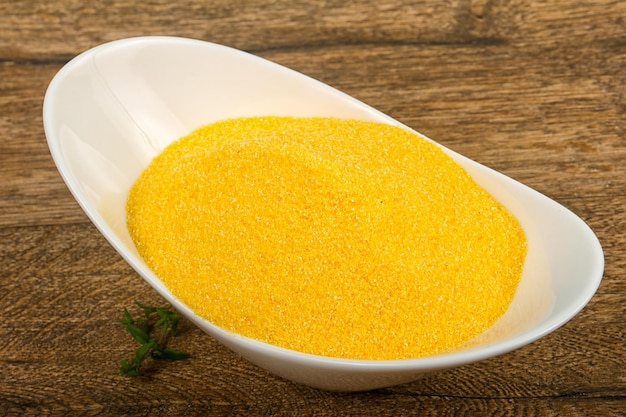 Foto polenta cru