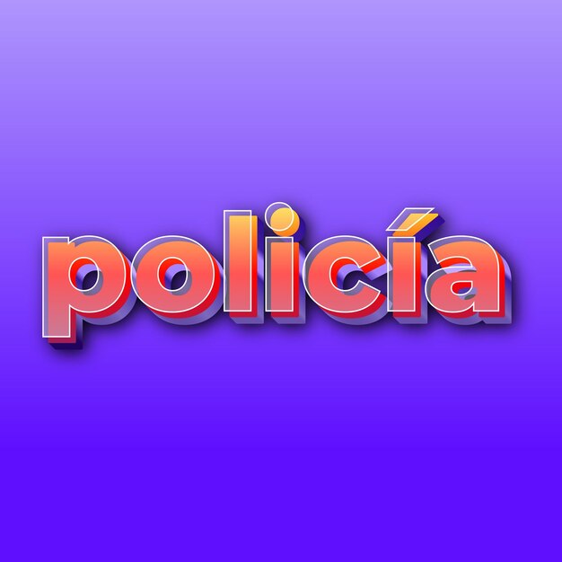 policaEfecto de texto JPG degradado fondo morado tarjeta foto